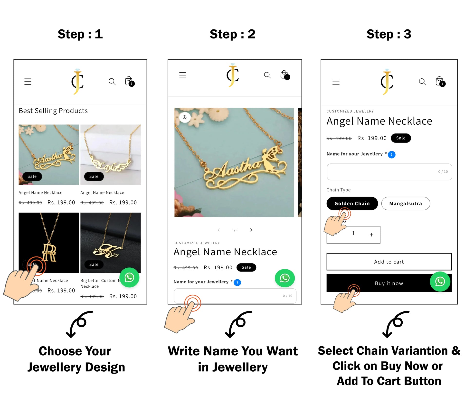 how to buy jewellery in english